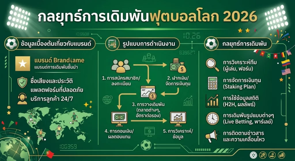 กลยุทธ์การเดิมพันฟุตบอลโลก 2026