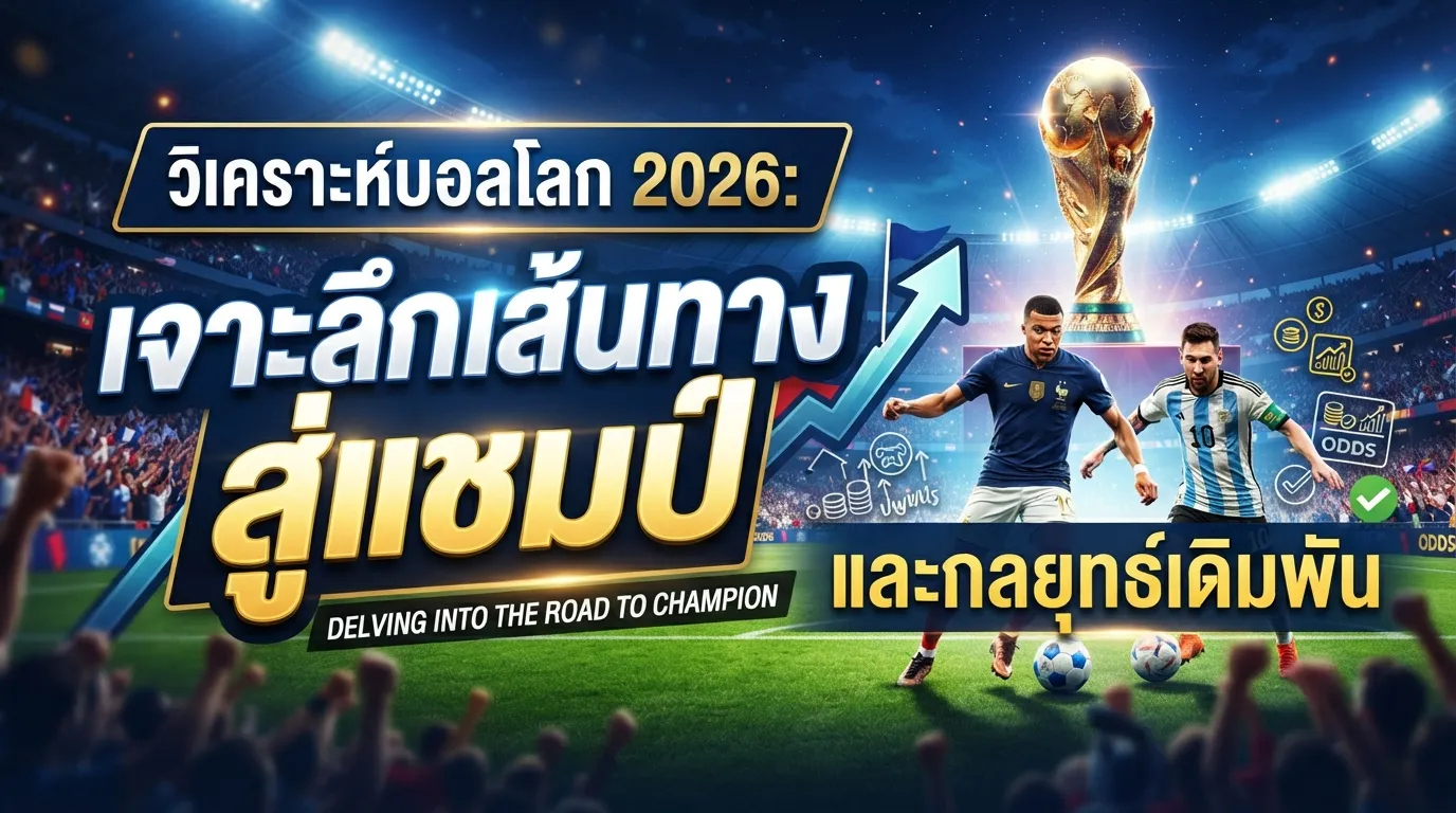 วิเคราะห์บอลโลก 2026: เจาะลึกเส้นทางสู่แชมป์และกลยุทธ์เดิมพัน