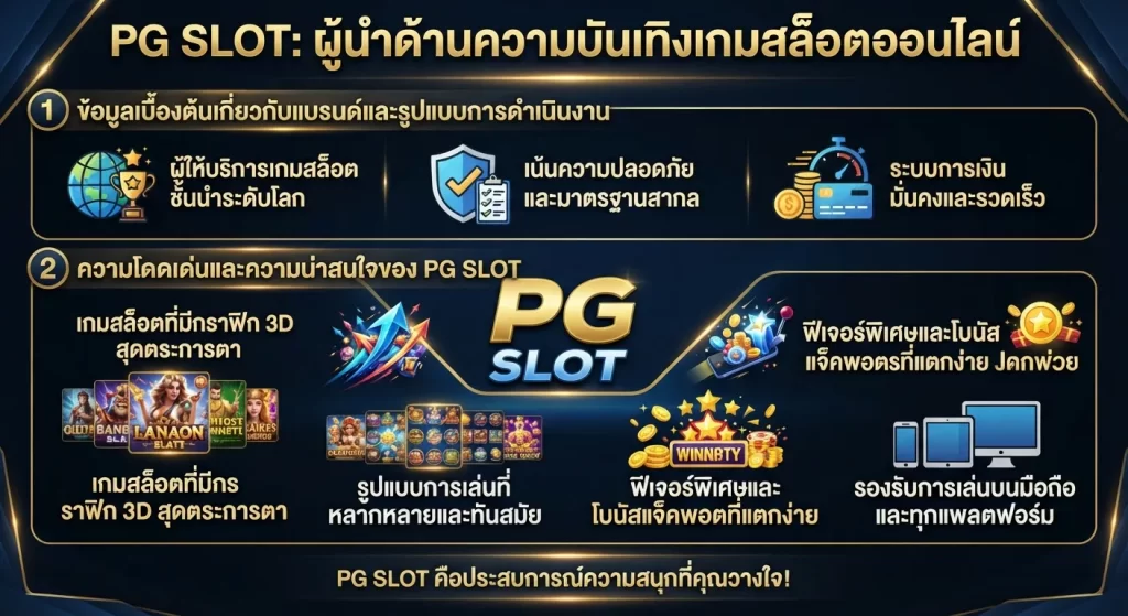 ความโดดเด่นและความน่าสนใจของ pg slot บนแพลตฟอร์ม